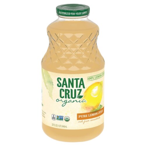 Santa Cruz Organic Pure Lemon Juice, 32 fl oz