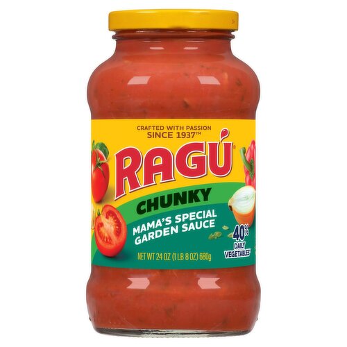 Ragú Chunky Mama's Special Garden Sauce, 24 oz