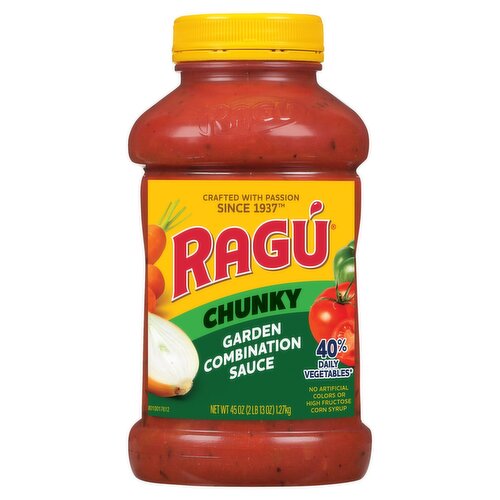 Ragú Chunky Garden Combination Sauce, 45 oz