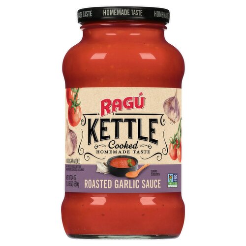 Ragú Kettle Cooked Roasted Garlic Sauce, 24 oz
