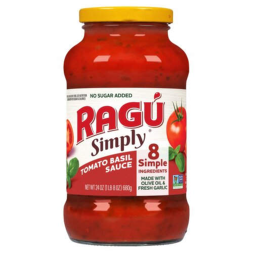 Ragú Simply Tomato Basil Sauce, 24 oz