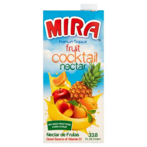 Mira Premium Tropical Fruit Cocktail Nectar, 33.8 fl oz