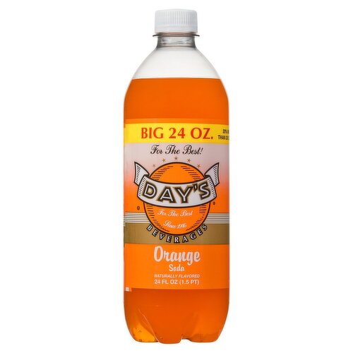 Day's Orange Soda, 24 fl oz