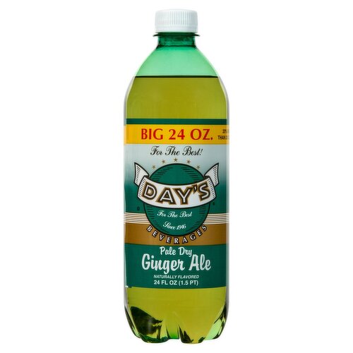 Day's Pale Dry Ginger Ale, 24 fl oz