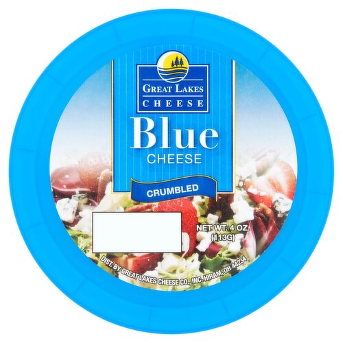 Great Lakes Cheese Crumbled Blue Cheese, 4 oz