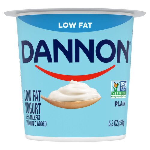 Dannon Plain Low Fat Yogurt, 5.3 oz