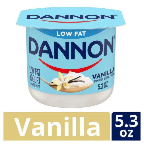 Dannon Vanilla Low Fat Yogurt, 5.3 oz