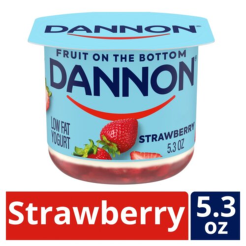 Dannon Strawberry Low Fat Yogurt, 5.3 oz