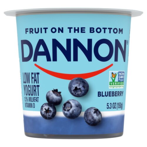 Dannon Blueberry Fruit on the Bottom Lowfat Yogurt, 5.3 oz