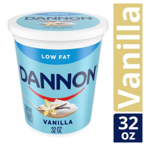 Dannon Vanilla Low Fat Yogurt, 32 oz