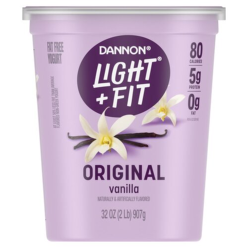 Dannon Light & Fit Original Vanilla Nonfat Yogurt, 32 oz