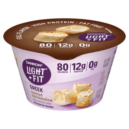 Dannon Light & Fit Original Greek Toasted Marshmallow Nonfat Yogurt, 5.3 oz