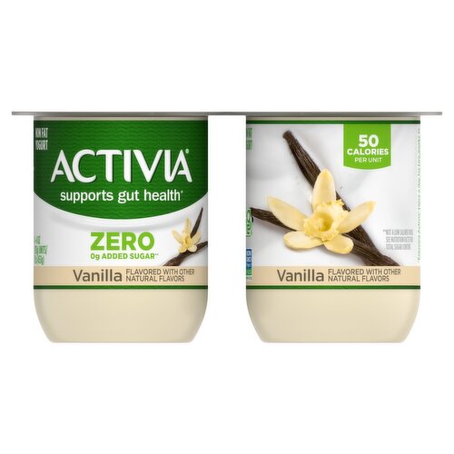 Activia Vanilla Nonfat Yogurt, 4 oz, 4 count