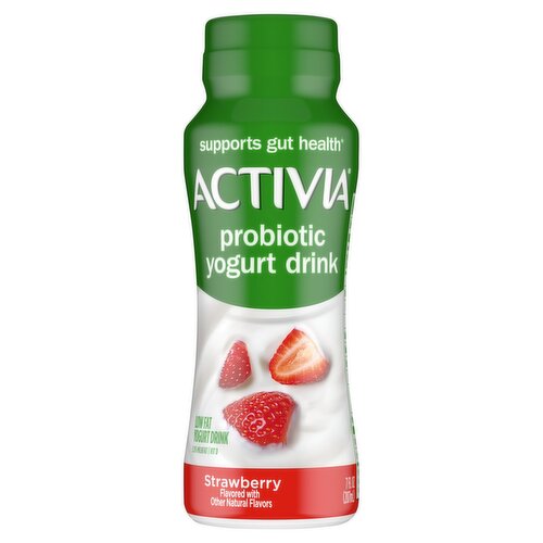 Activia Strawberry Probiotic Low Fat Yogurt Drink, 7 fl oz