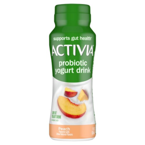 Activia Peach Probiotic Lowfat Yogurt Drink, 7 fl oz