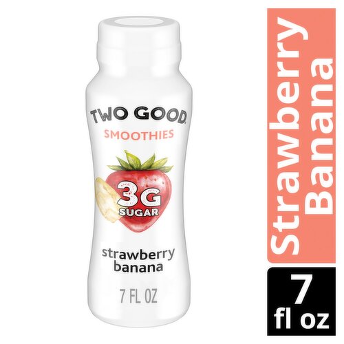 Too Good & Co. Strawberry Banana Cultured Dairy Drink Smoothies, 7 fl oz