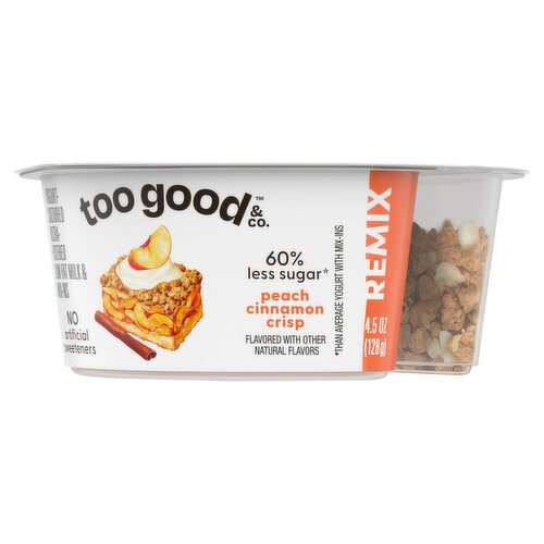 Too Goods & Co. Remix Yogurt-Cultured Ultra-Filtered Low Fat Milk & Mix-Ins, 4.5 oz