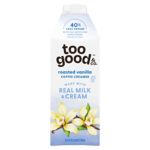 Too Good & Co. Roasted Vanilla Coffee Creamer, 25.4 fl oz