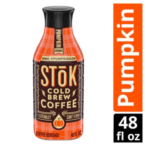 STōK Pumpkin Creamed Cold Brew Coffee Beverage, 48 fl oz