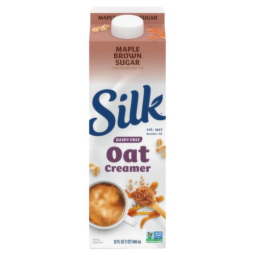 Silk Maple Brown Sugar Dairy-Free Oat Creamer, 32 fl oz