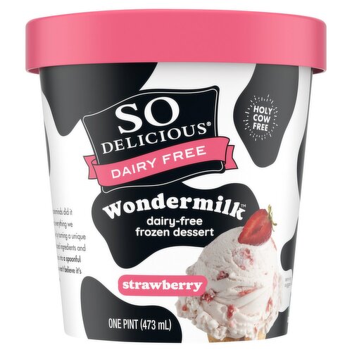 So Delicious Dairy Free Strawberry Wondermilk Frozen Dessert, 1 Pint