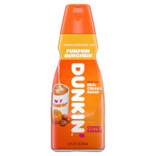 Dunkin' Pumpkin Munchkin Coffee Creamer, 32 fl oz