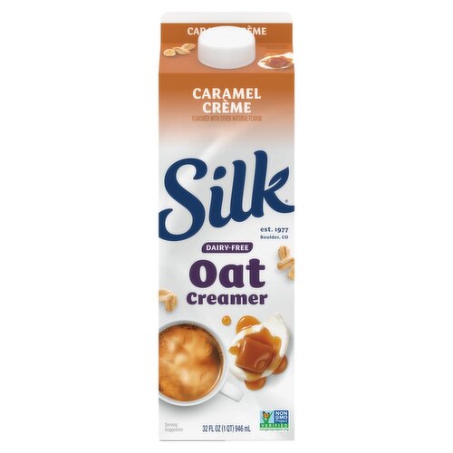 Silk Caramel Crème Dairy-Free Oat Creamer, 32 fl oz