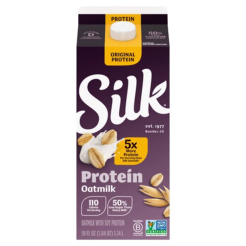 Silk Original Protein Oat Milk, 59 fl oz