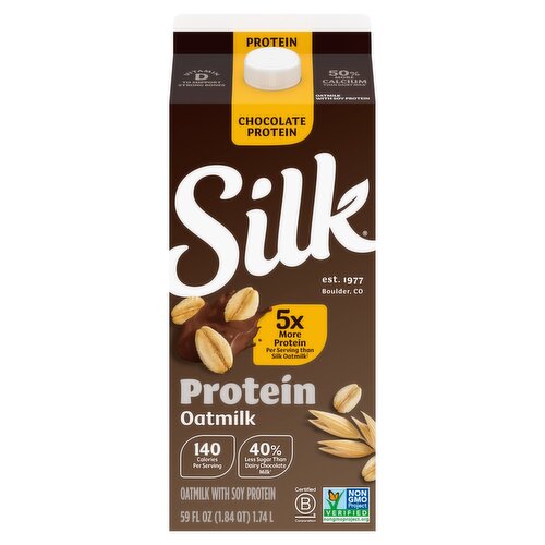 Silk Chocolate Protein Oatmilk, 59 fl oz