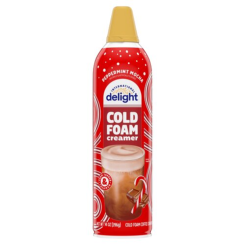 International Delight Peppermint Mocha Cold Foam Coffee Creamer, 14 oz