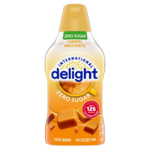 International Delight Zero Sugar Caramel Macchiato Coffee Creamer, 64 fl oz