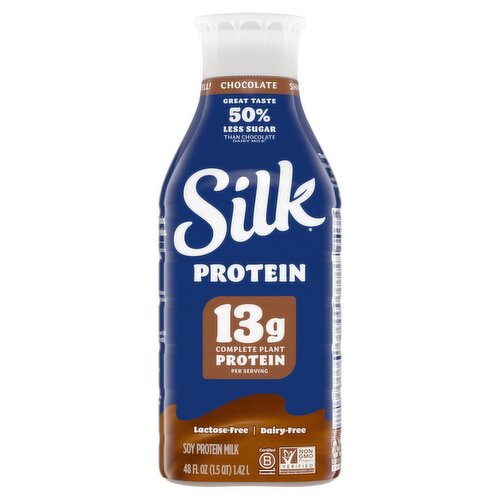Silk Protein Chocolate Soy Protein Milk, 48 fl oz