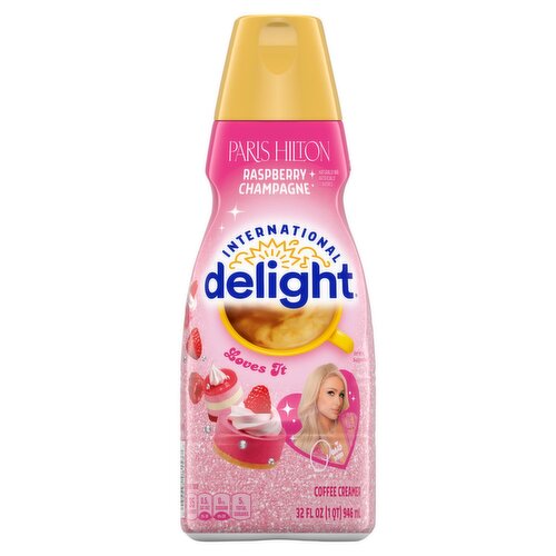 International Delight Paris Hilton Raspberry Champagne Coffee Creamer, 32 fl oz
