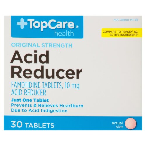 TopCare Health Original Strength Acid Reducer Tablets, 30 count