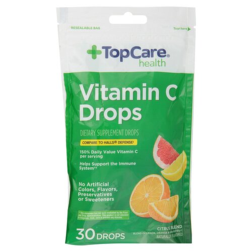 TopCare Health Vitamin C Citrus Blend Dietary Supplement Drops, 30 count