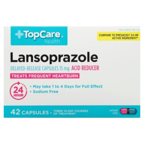 TopCare Health Lansoprazole Delayed-Release Capsules 15 mg, 42 count