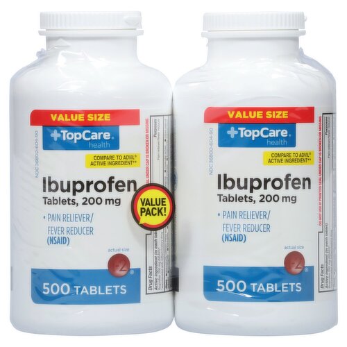 TopCare Health Ibuprofen 200 mg Tablets Value Size, 500 count