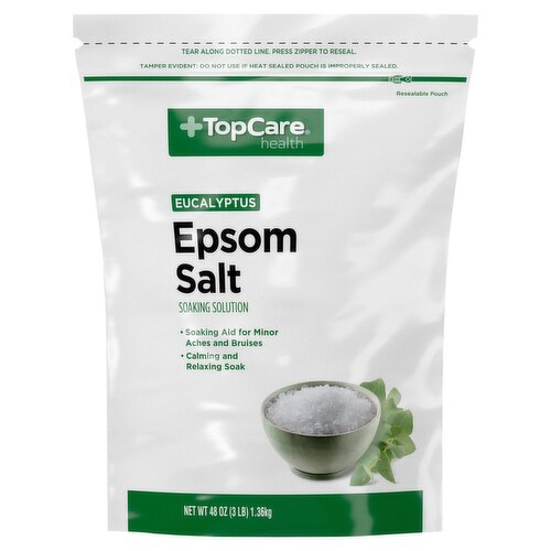 TopCare Health Eucalyptus Epsom Salt Soaking Solution, 48 oz