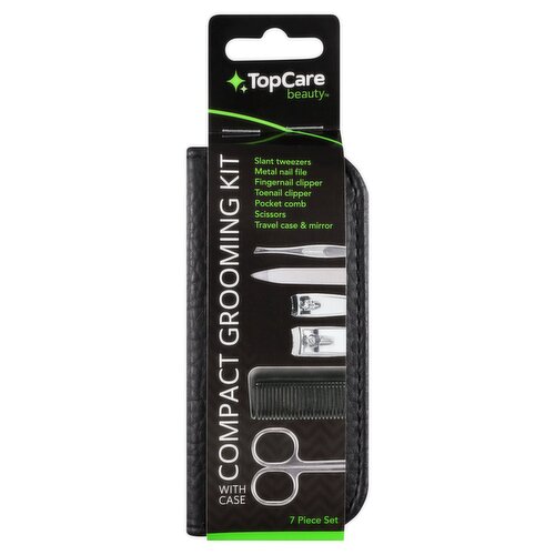 TopCare Beauty Compact Grooming Kit with Case, 7 count