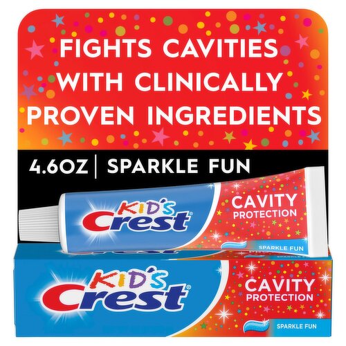 Crest Kids Fluoride Anticavity Toothpaste Sparkle Fun, 4.6 oz