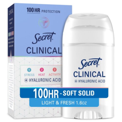 Secret Clinical Antiperspirant Deodorant for Women, 100HR Sweat & Odor Protection, 1.6 oz