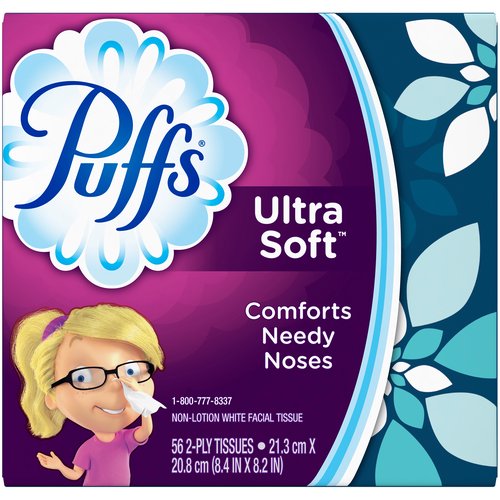 Puffs Ultra Soft Facial Tissues, 56 each