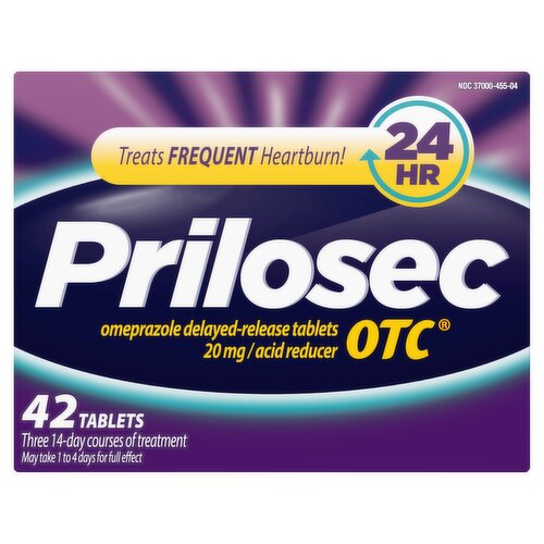 Prilosec OTC Acid Reducer Tablets, 20 mg, 42 count