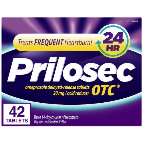 Prilosec OTC Acid Reducer Tablets, 20 mg, 42 count