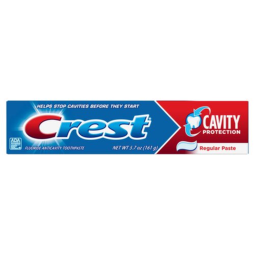 Crest Cavity Protection Regular Fluoride Anticavity Toothpaste, 5.7 oz ...