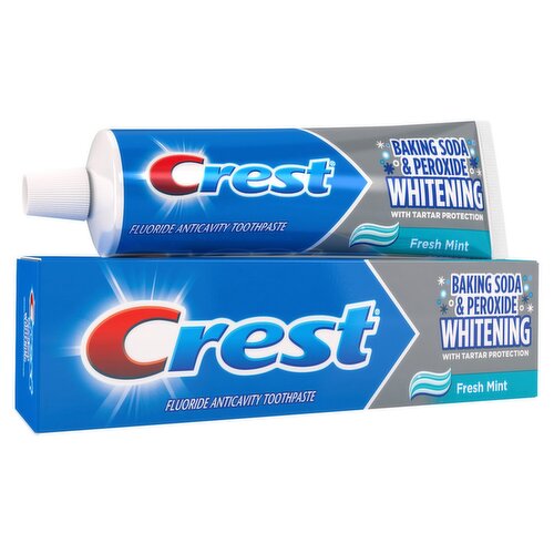 Crest Baking Soda & Peroxide Whitening Fresh Mint Toothpaste, 4.2 oz