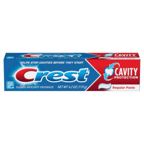 Crest Regular Fluoride Anticavity Toothpaste, 4.2 oz