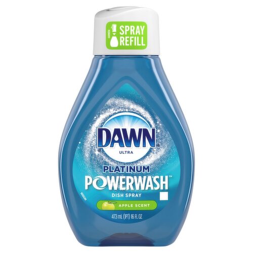 Dawn Platinum Powerwash Dish Spray, Dish Soap, Apple Scent Refill, 16oz