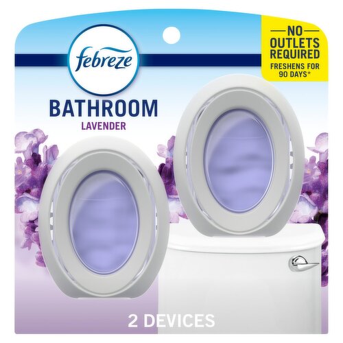 Febreze Bathroom Lavender Air Freshener, 0.25 fl oz, 2 count