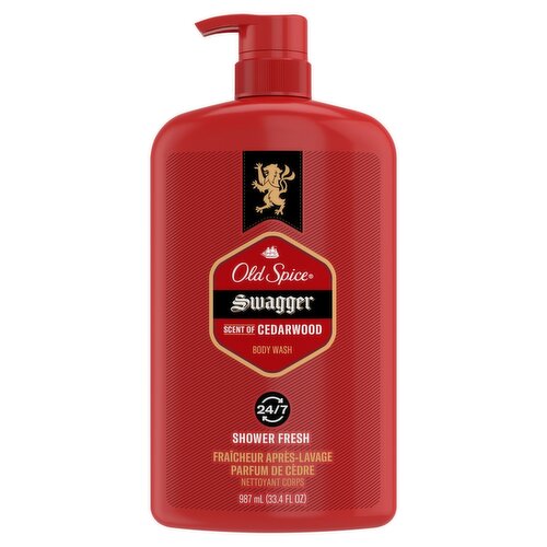 Old Spice Swagger Scent of Confidence, Body Wash for Men, 33.4 fl oz